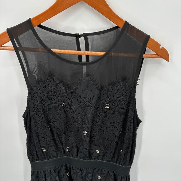 ANTHROPOLOGIE Meadow Rue Black Sleeveless Blouse // S - Picture 3 of 12